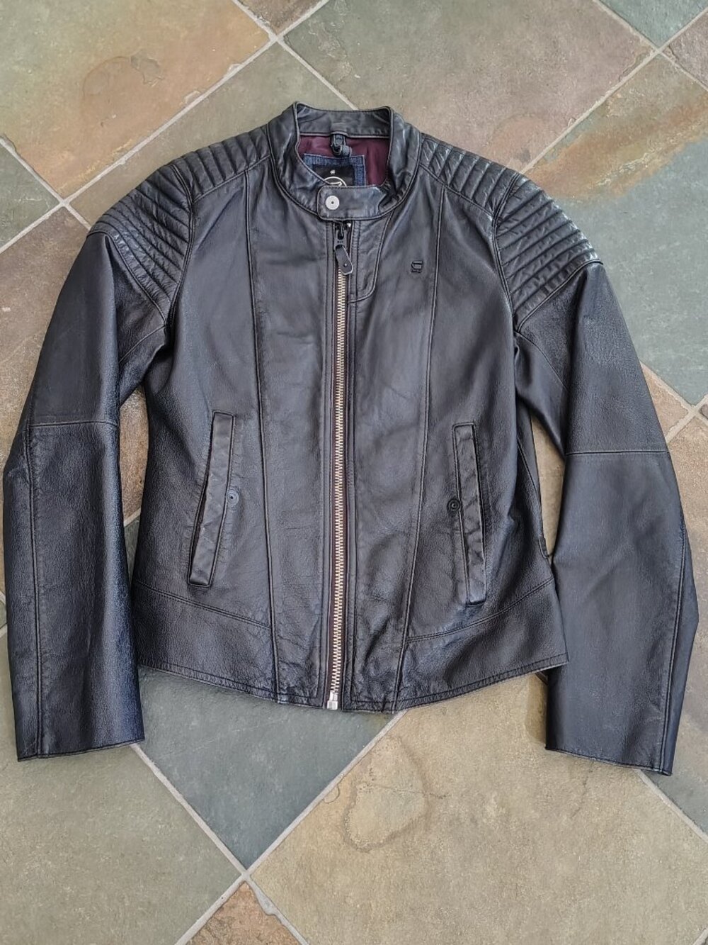 G-Star Raw Black Leather Jacket